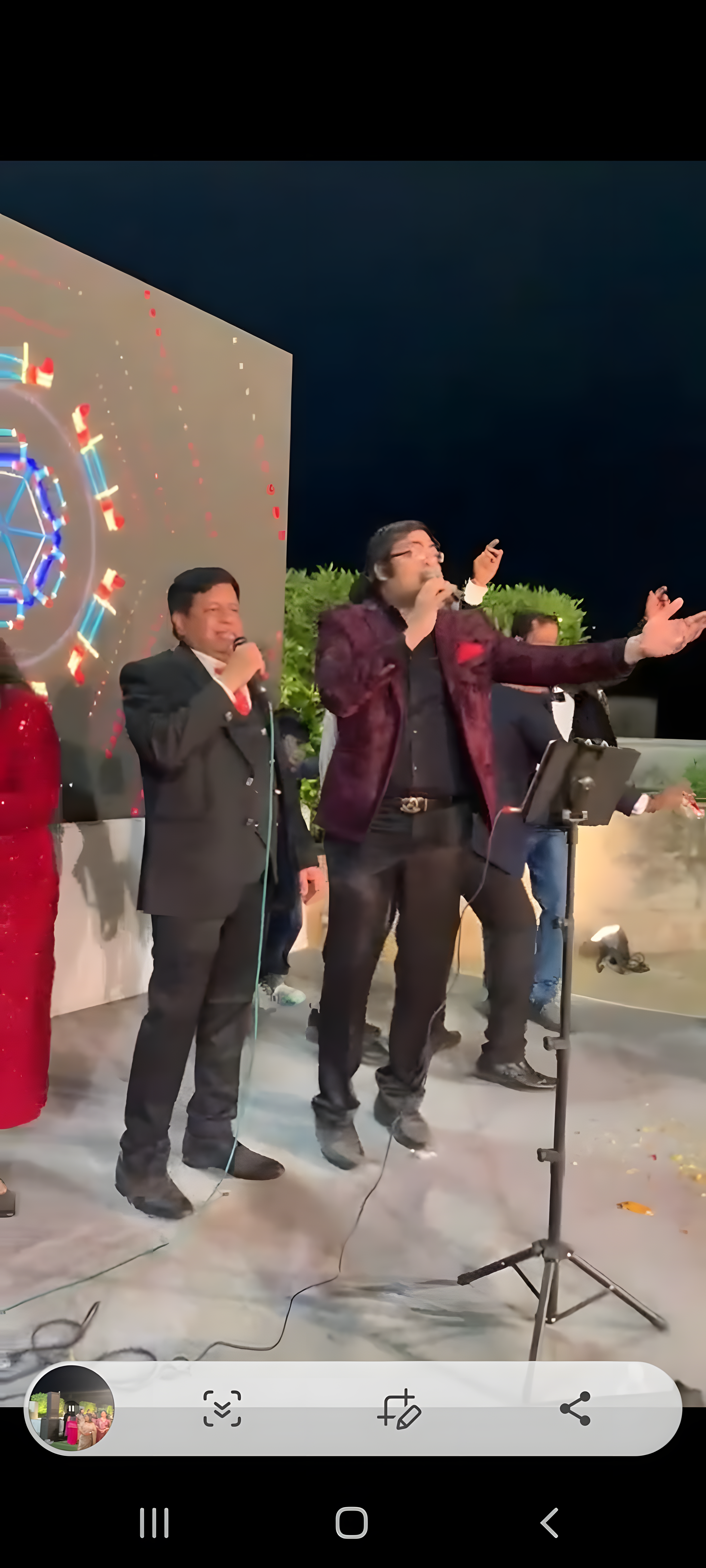 Wedding sangeet performance